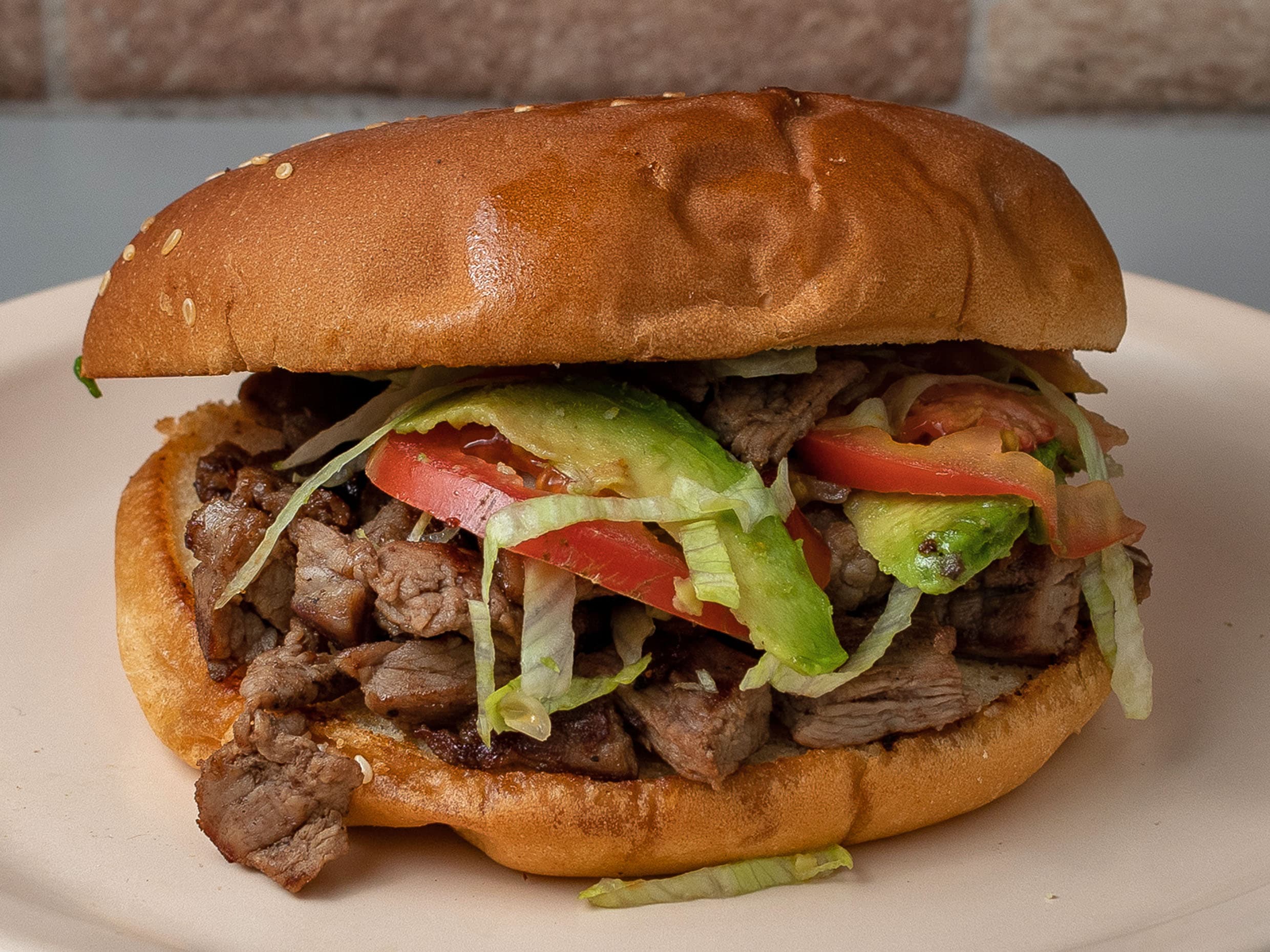 Hamburguesa de Fajita con Queso