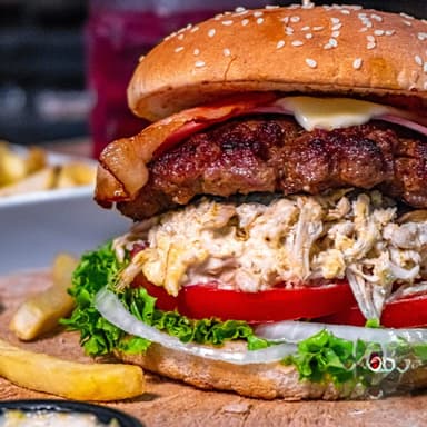 Hamburguesa Con Tod@  🍔😋🔝