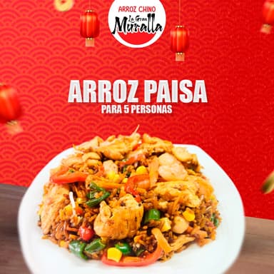 Arroz Paisa 3 Personas