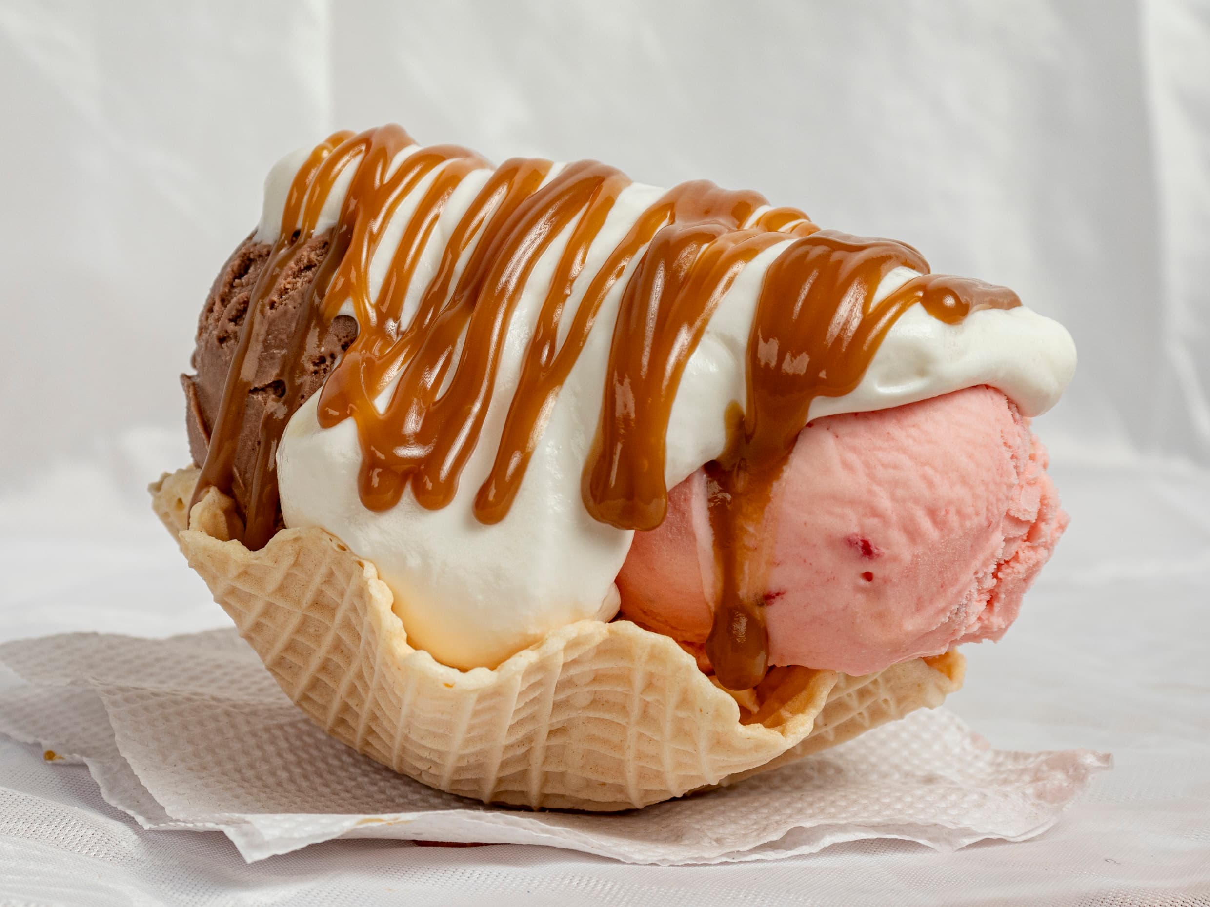 Concha 2 sabores de Helado
