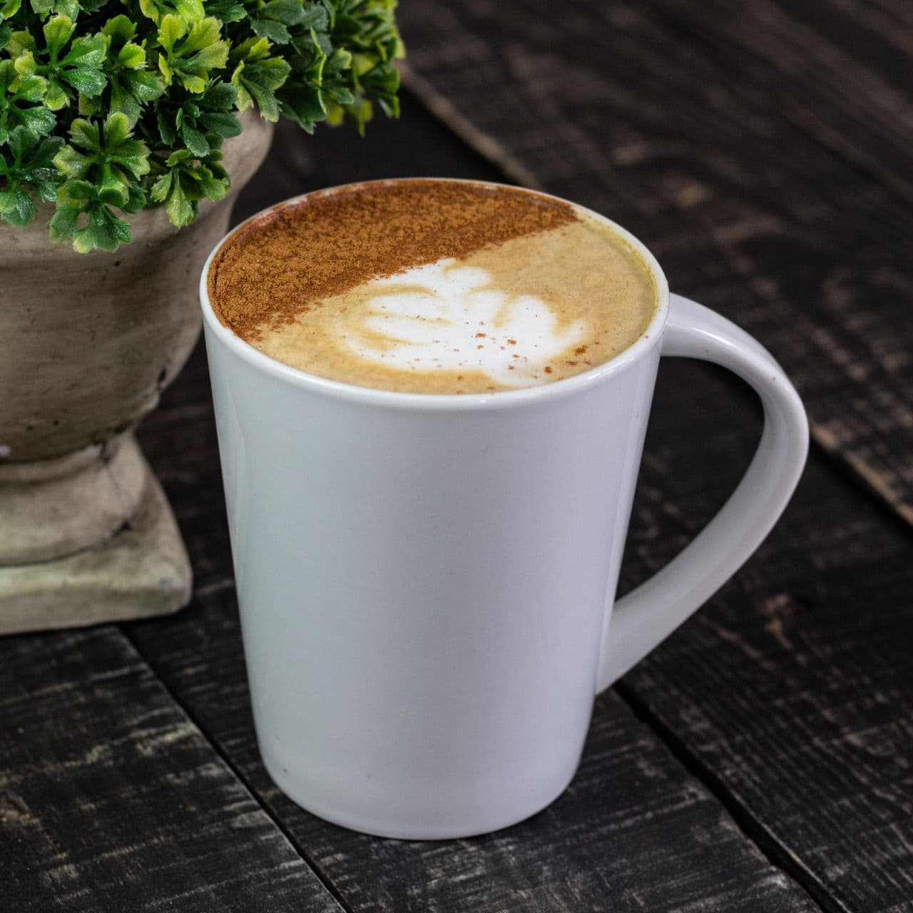 Latte con escencia caramelo