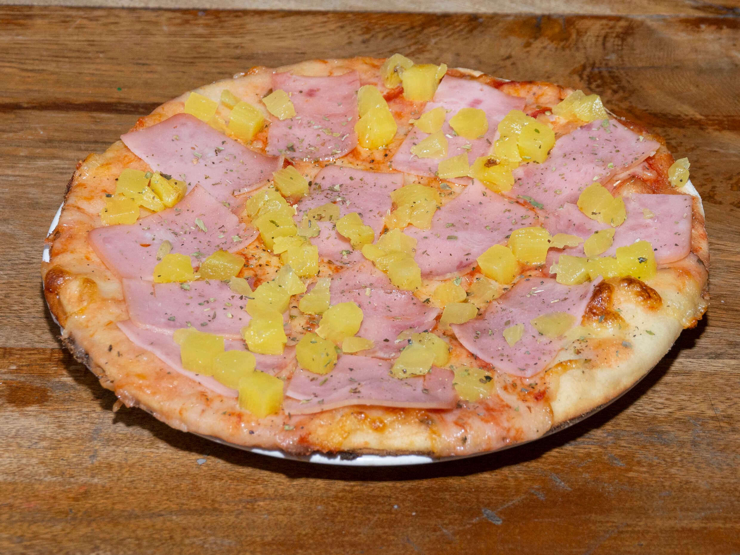Pizza Especial Personal Hawaiana Jamón y Piña