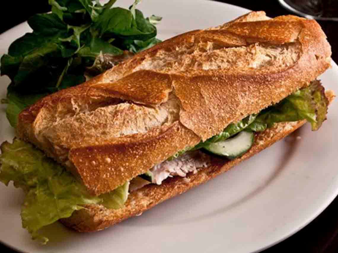 Baguete de arrachera a las brasas
