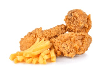 Alitas Empanizadas y Papas