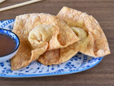 Wan Tan Frito Relleno de Camarones