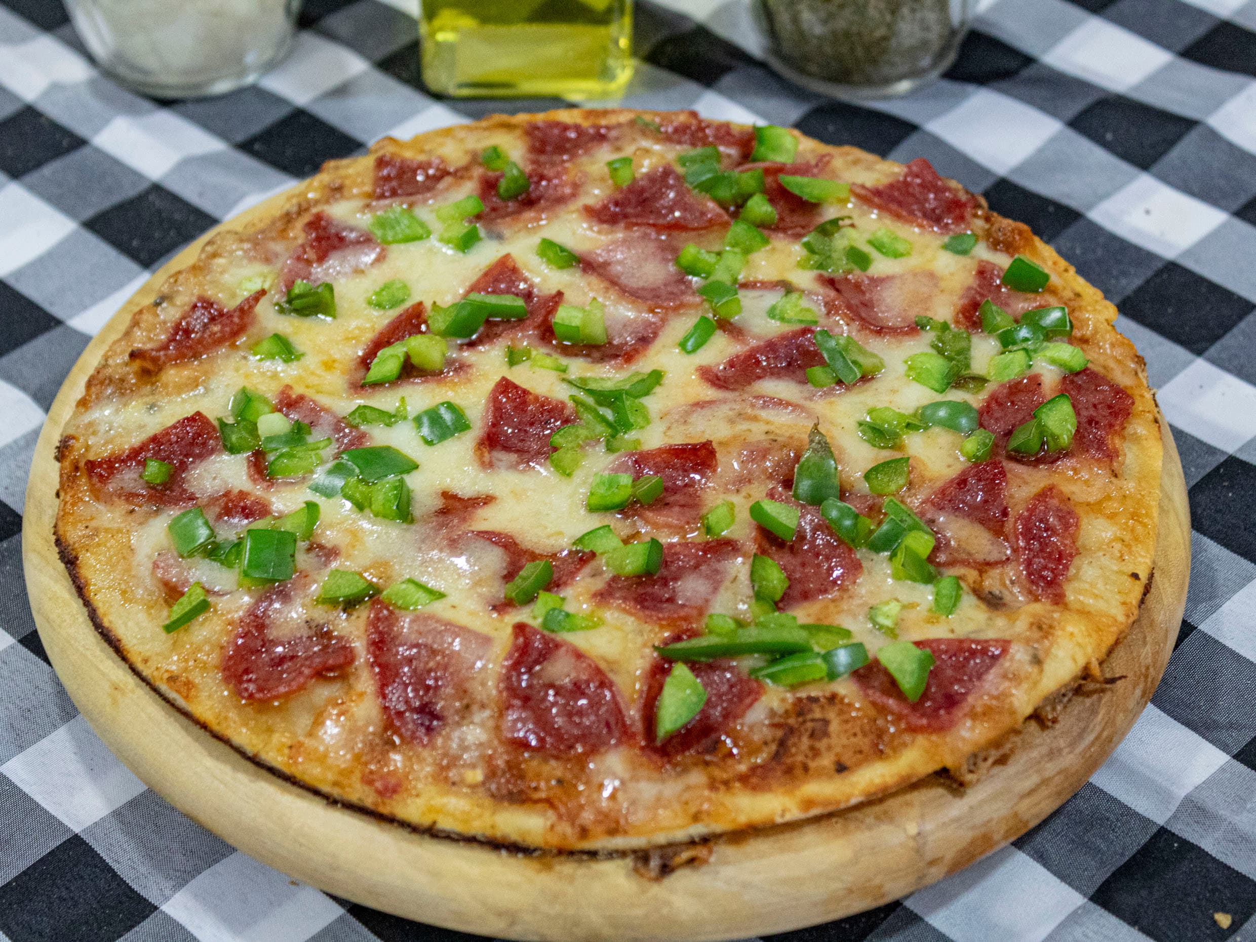 Pizza Small Combinada Salami /  Pimenton
