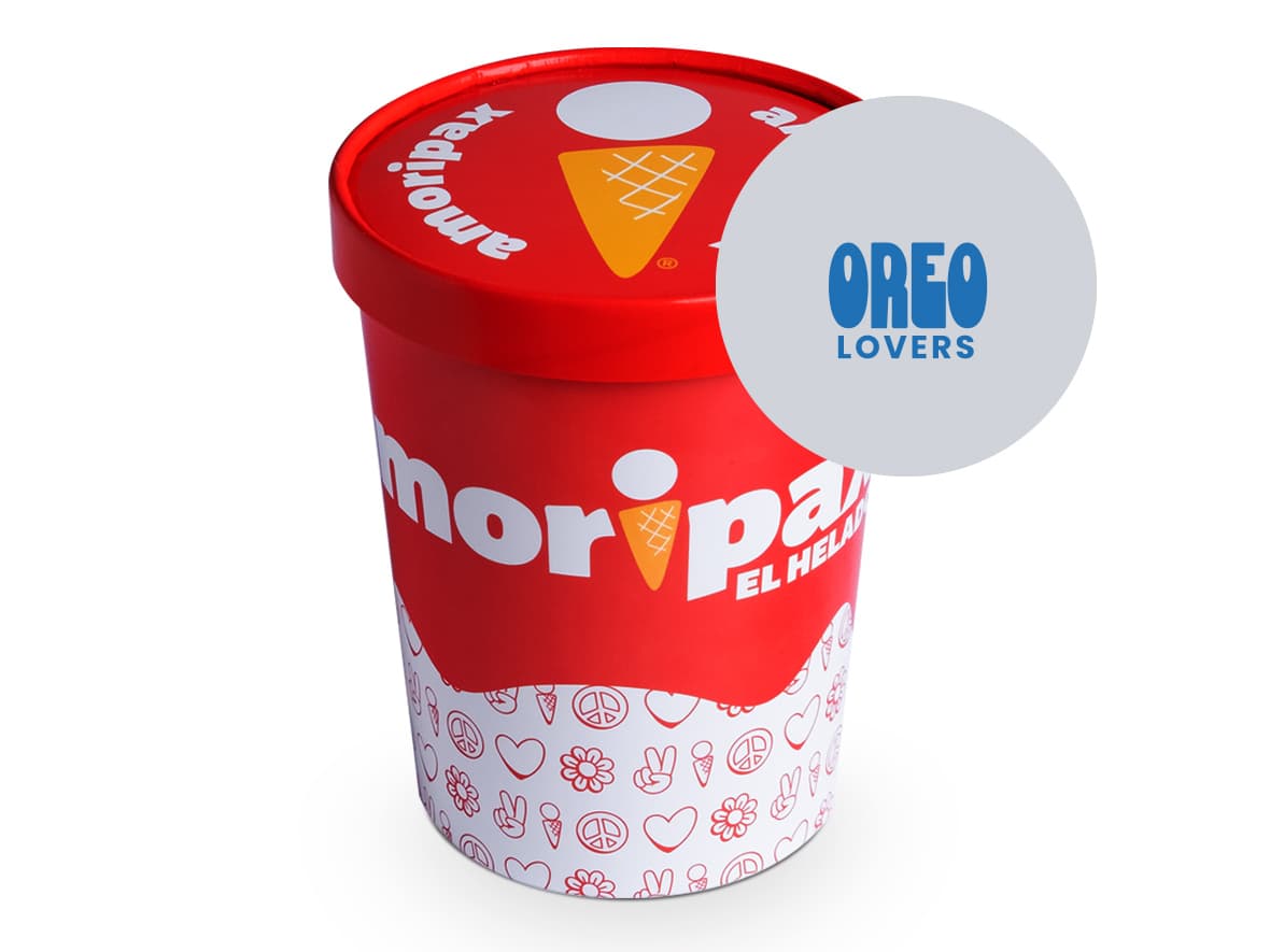 Bote Helado OREO Lovers Amoripax 950 Ml