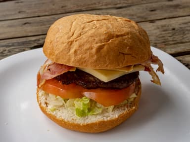 Hamburguesa Doble Queso y Tocino