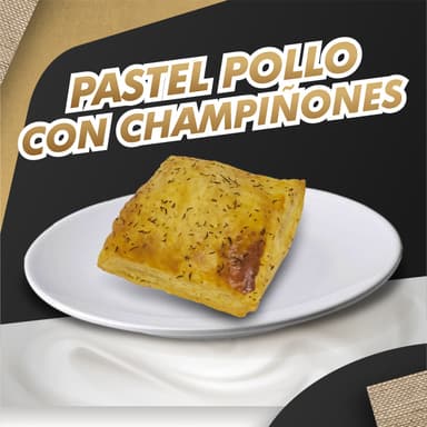Pastel Pollo con Champiñones