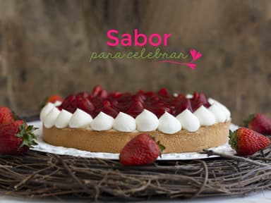 Pay de Queso con Fresas Naturales