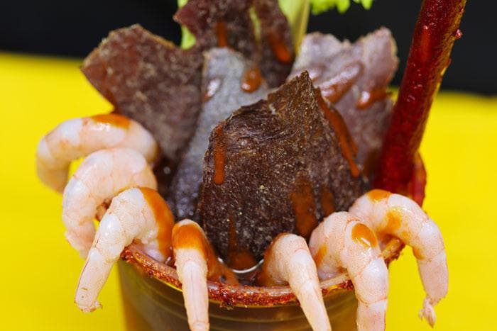 Clamato de Carne Seca y Camarón