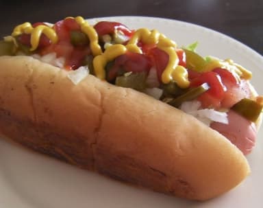 Hotdog Queso + Papas a la Francesa