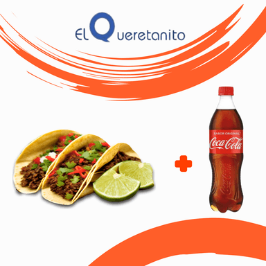 2 Tacos de Surtido + 1 Coca 600 Ml