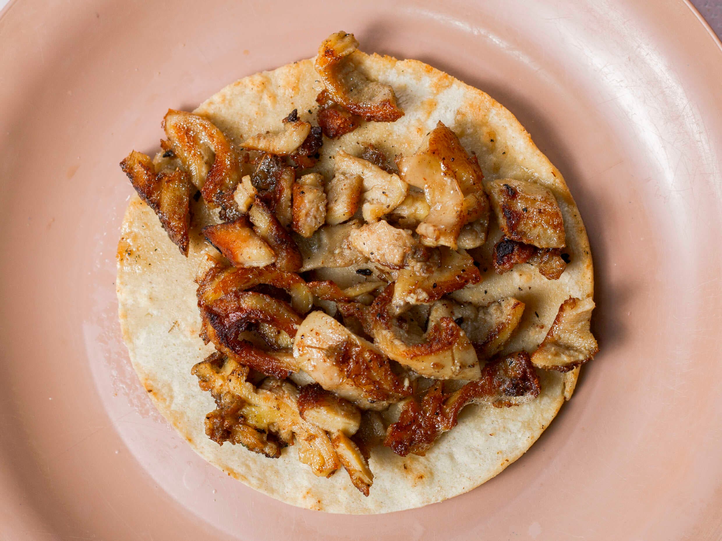 Taco de Tripa Tortilla de Maiz