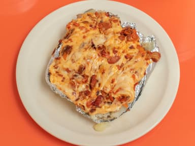Papa con Champiñones y Queso
