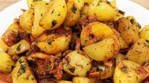 Papas con Tocino