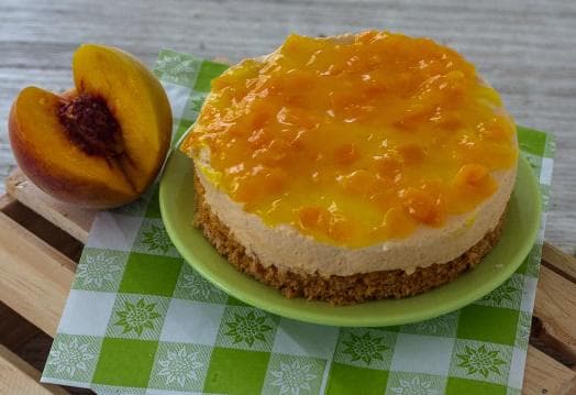 Porcion ChesseCake De Durazno