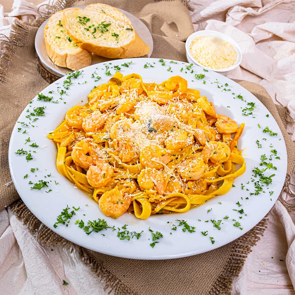Pasta con Camarones