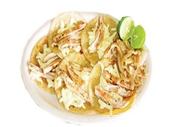 Tacos de Fajita de Pollo con Queso