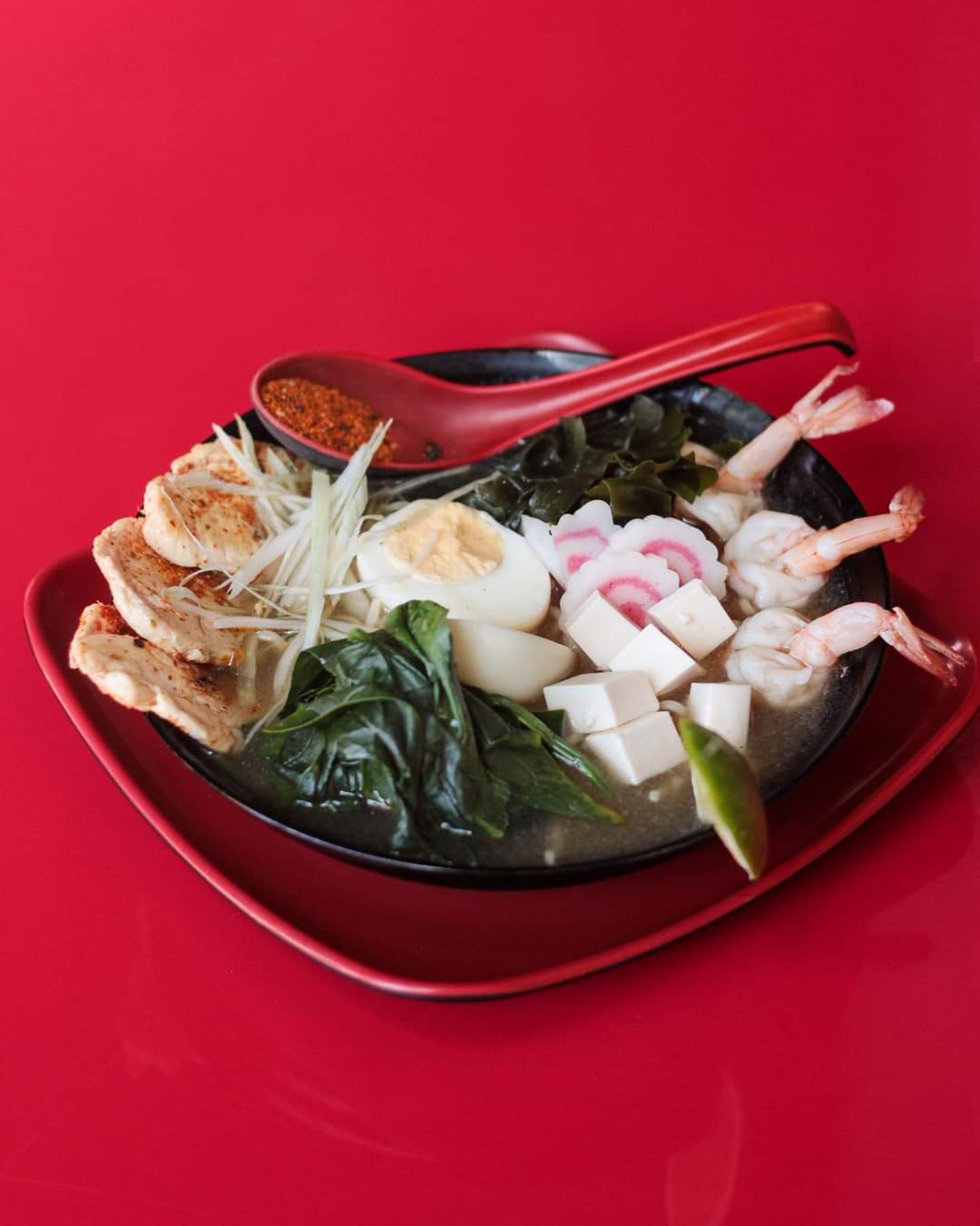 Ramen mixta (camaron y pollo)