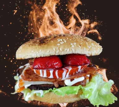 Burger con Salchicha para Asar
