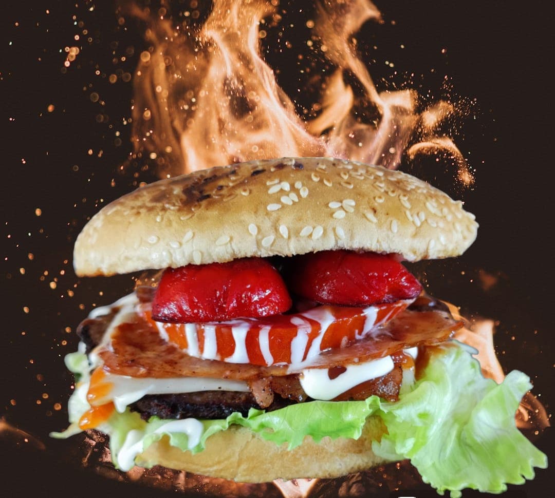 Burger con Salchicha para Asar
