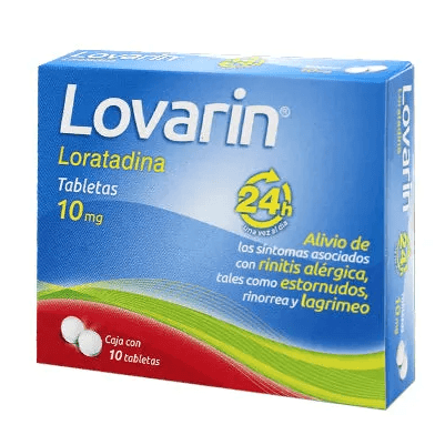 Lovarin Loratadina 10 mg 10 Tabletas