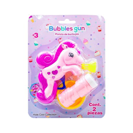 Pistola de Burbujas Unicornio