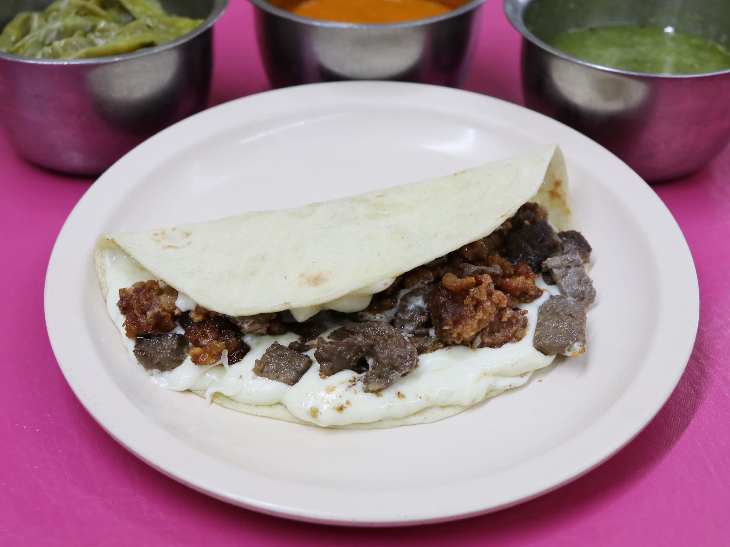Taco Combinado con Queso