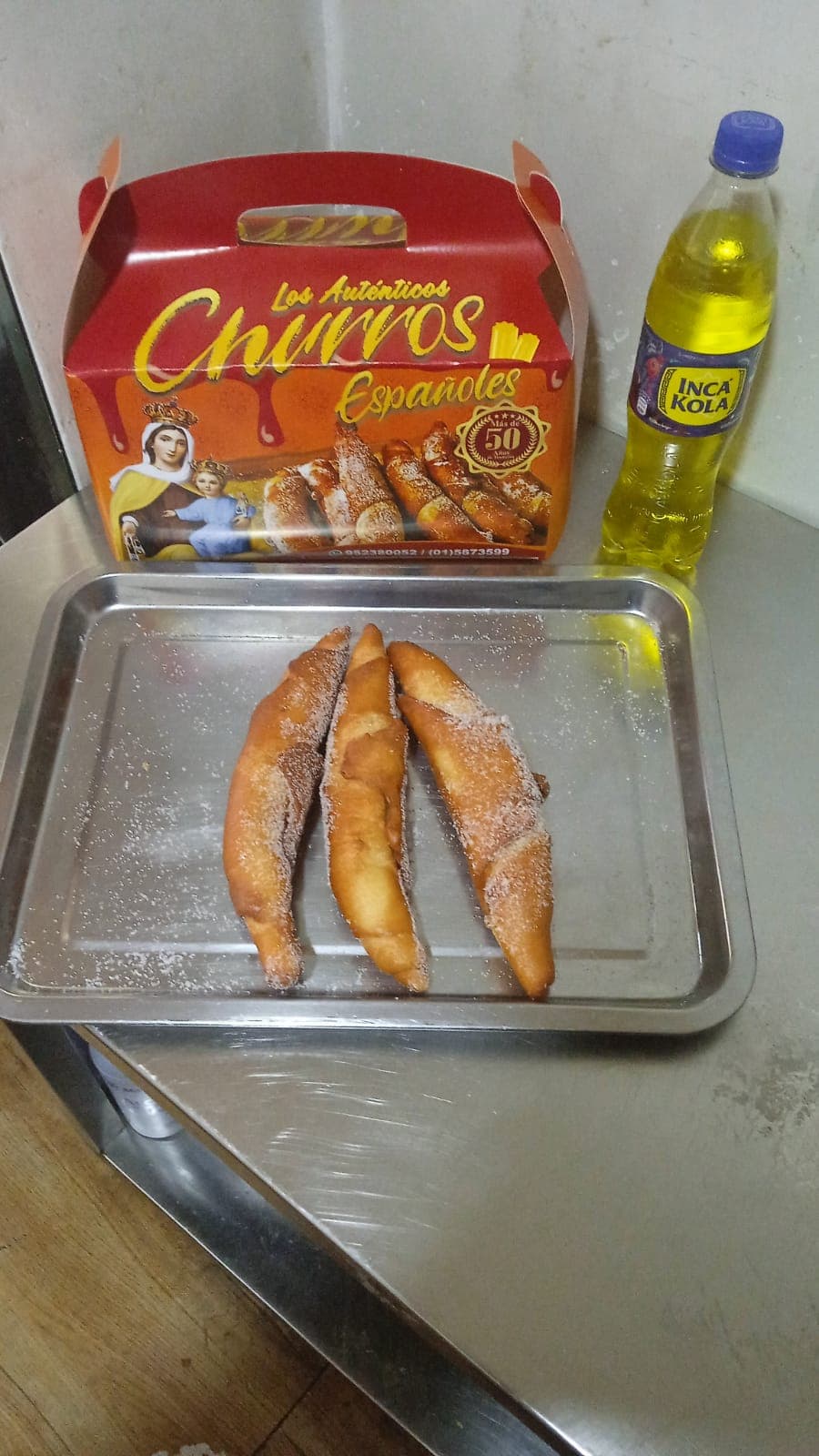 2 Churros Chocolate más Gaseosa 500 Ml