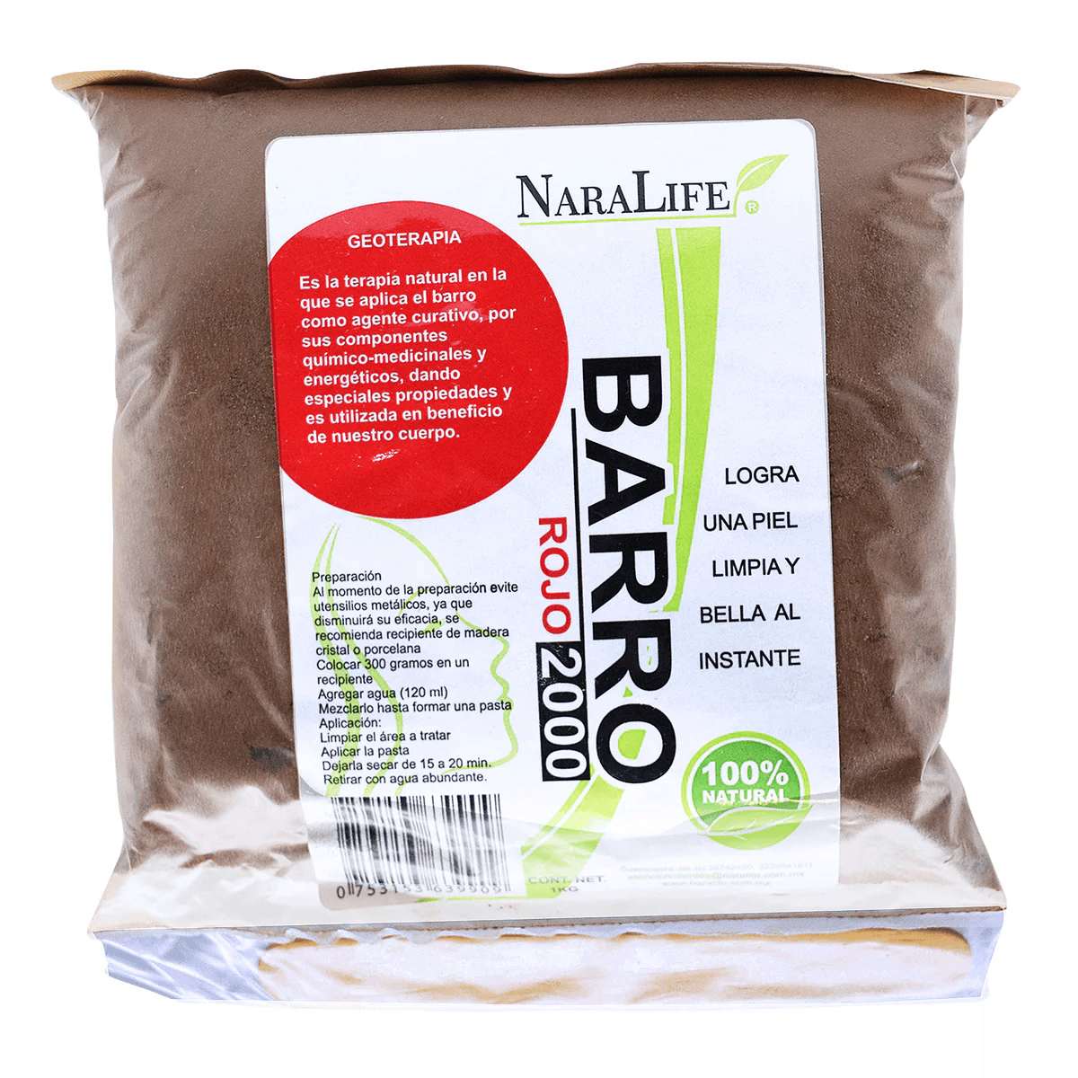 BARRO ROJO 1.03 KG
