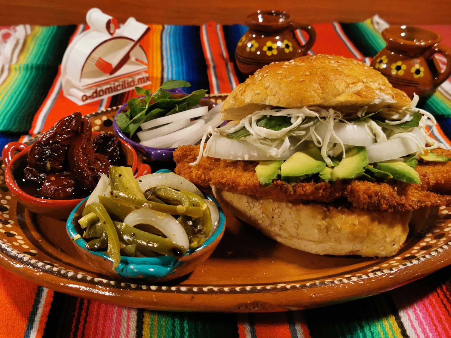 Cemita de Milanesa de Cerdo