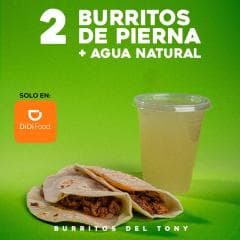 2 Tacos + Agua Natural CH