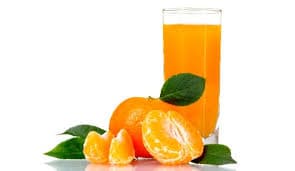 Jugo extracto de mandarina