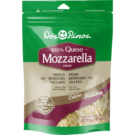 Queso Mozzarella Dos Pinos Rallado Bolsa 227 g
