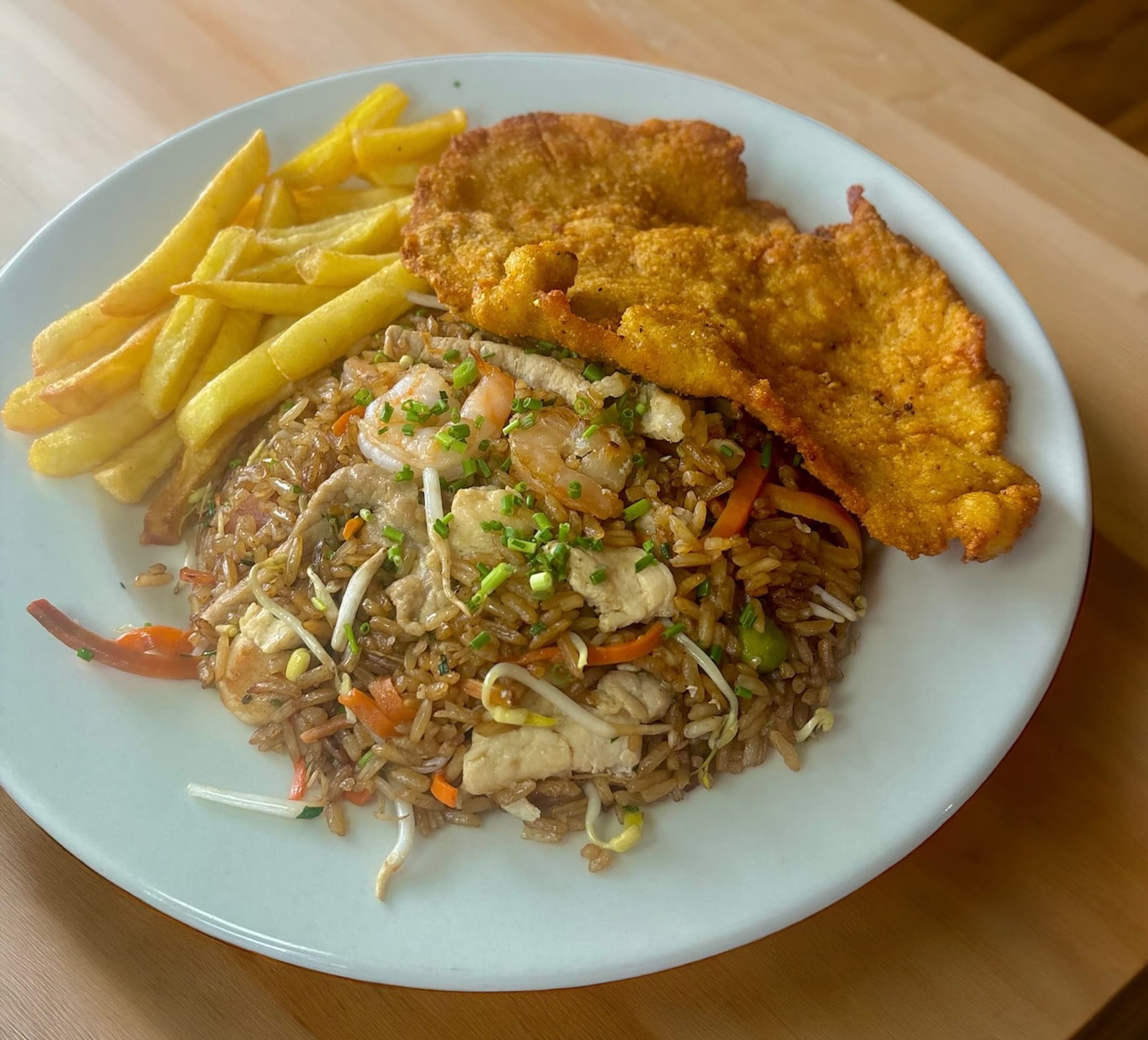 Arroz Marinero y Chuleta