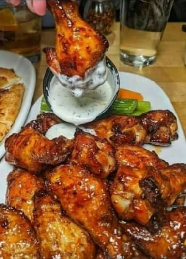 800 gramos de alitas 🐤😋+ papas a la francesa
