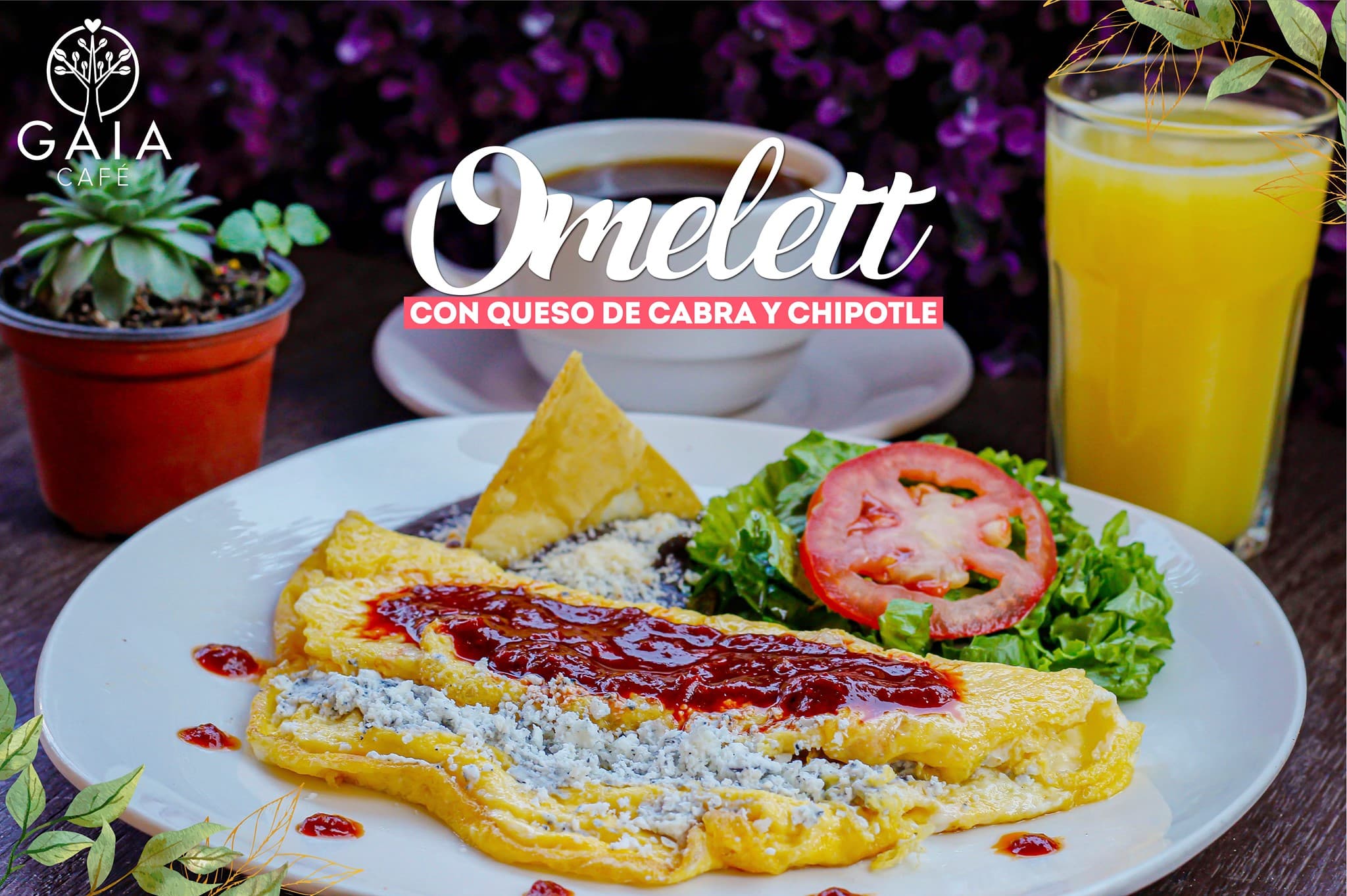 Omelette con Queso de Cabra y Chipotle