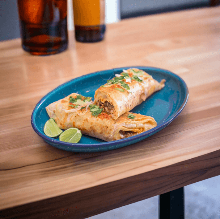 Omelette Cheese Burrito.