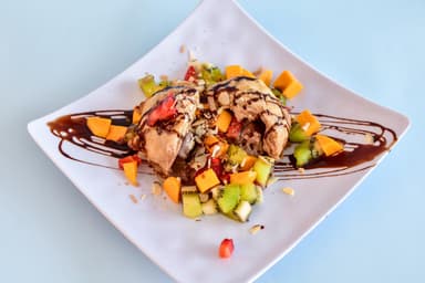 Plátanos Empanizados con Helado