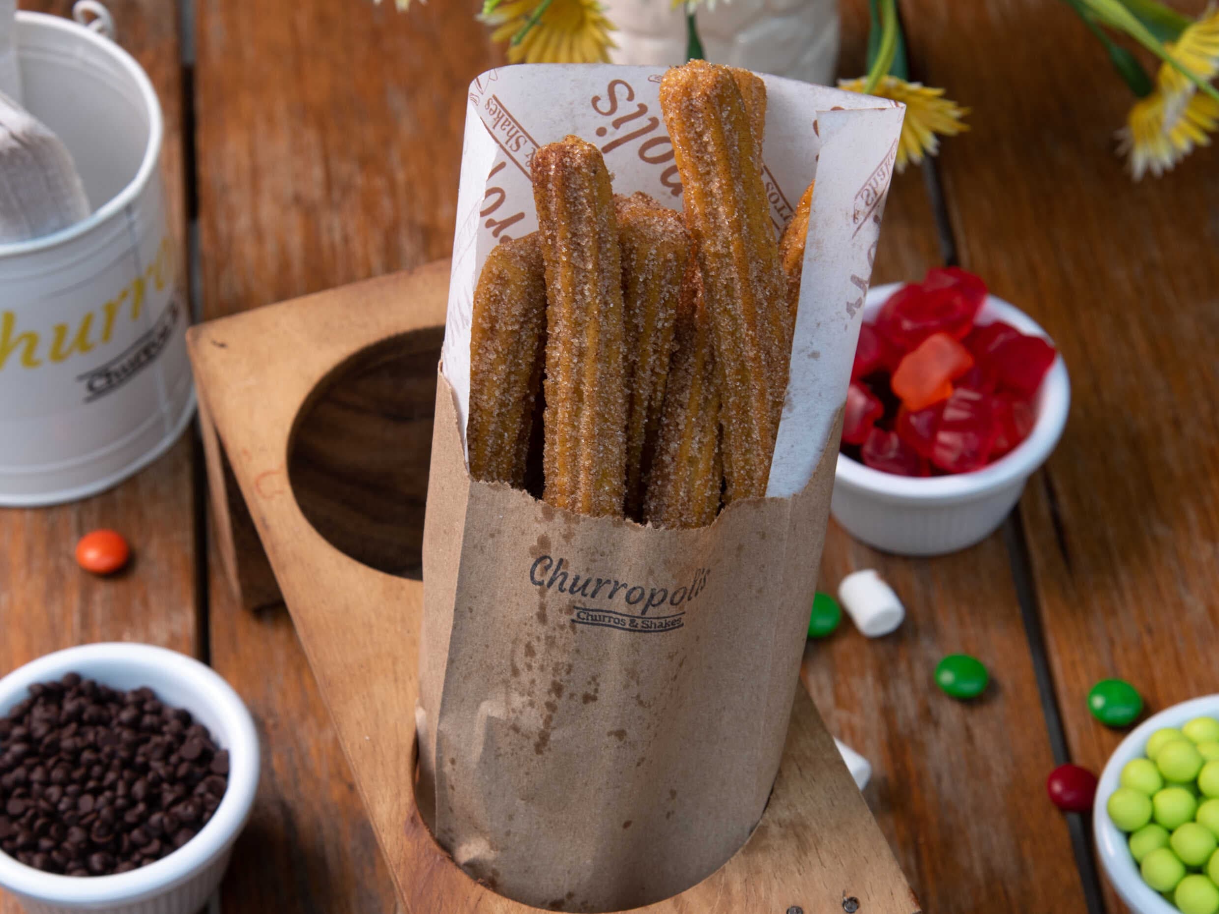 Combo 1 ( 8 Churros Clasicos + 2 Chocolates)