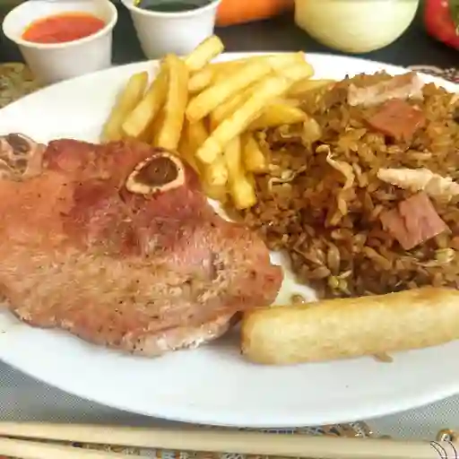 Combo 6 Arroz Chi con Chuleta + papas