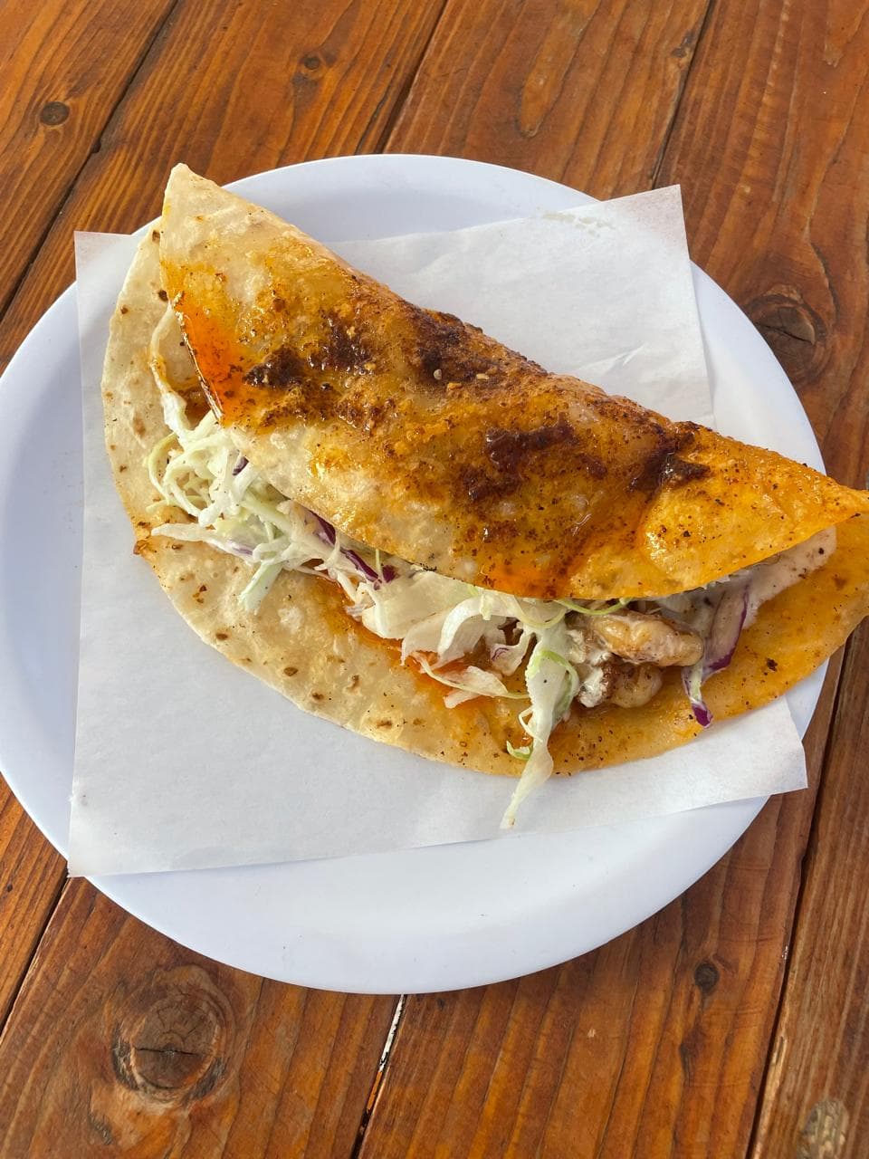 Tacos de Pulpo Enchilado Harina