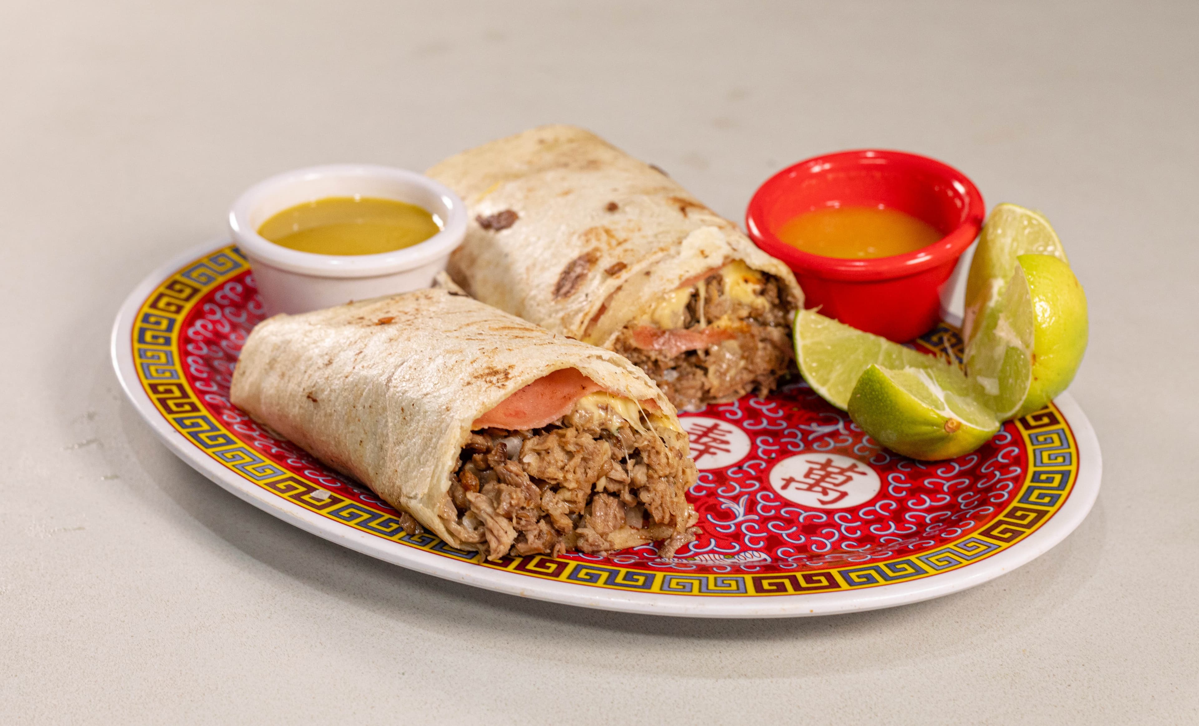 Jamón Tocino Queso y Carne Asada