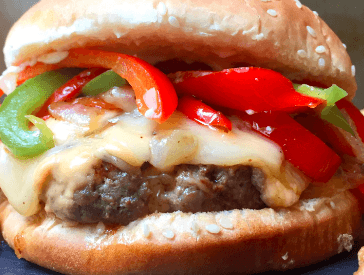 Hamburguesa  albañil con Papas Fritas