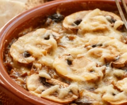 Queso con Champiñones