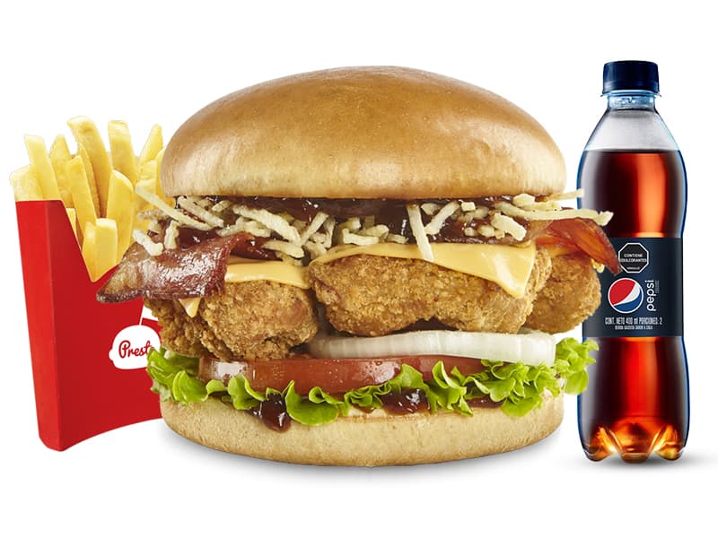 Combo Hamburguesa Pollo Crispy