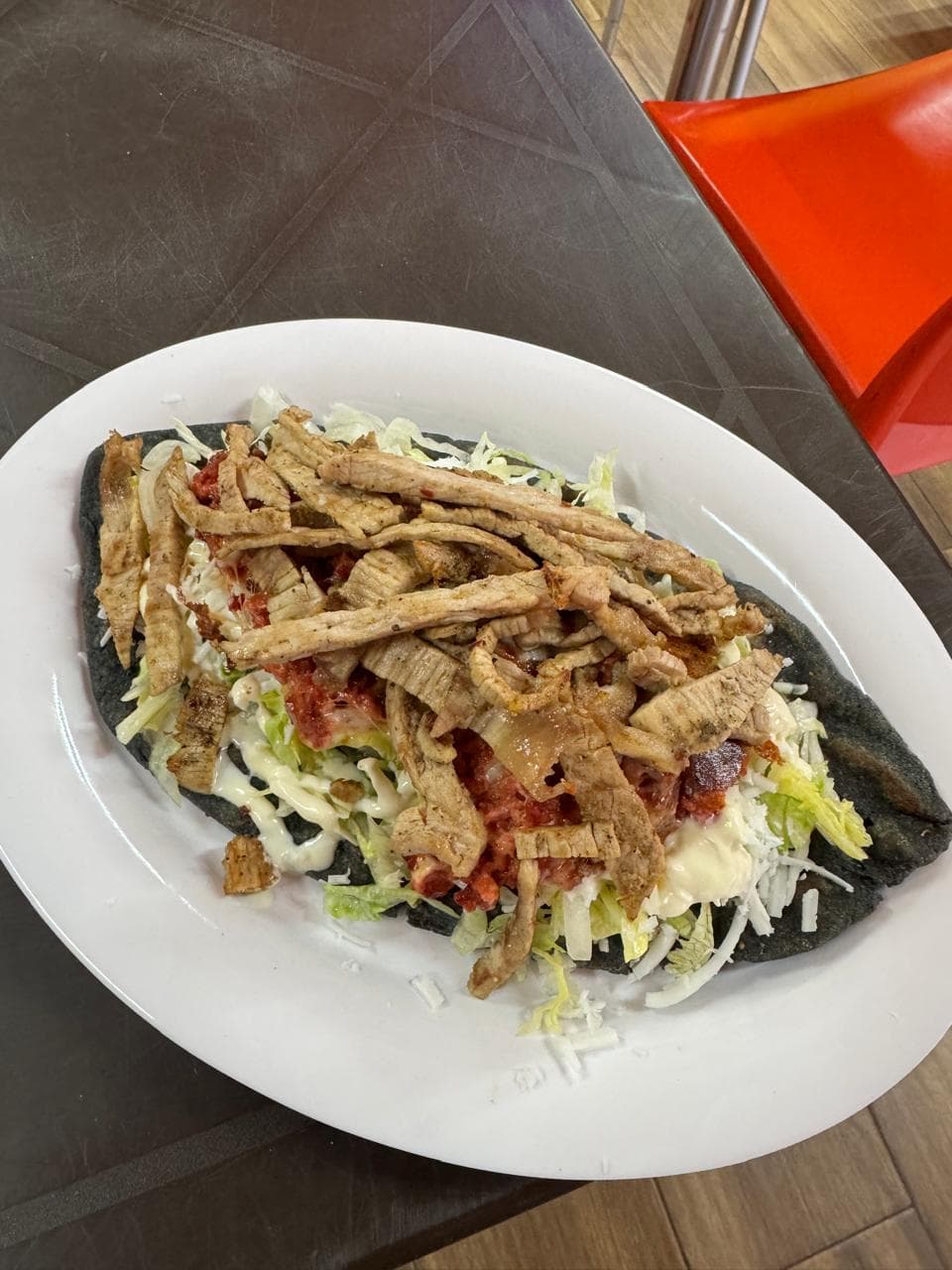 Huarache con Carne
