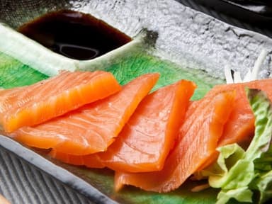 Sashimi de Salmón Ahumado