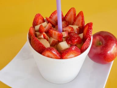 Escamocha con jugo de naranja